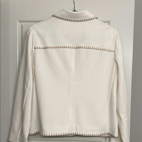 Chico's Knit Shacket Ecru - Picture 6 of 6